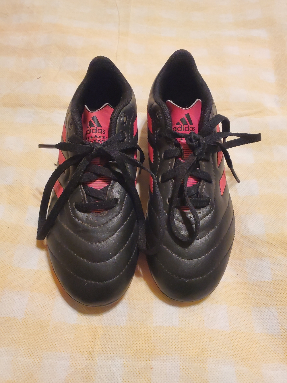 adidas Kids Black and Pink Sport Sneakers